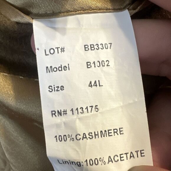 Haspel 100% Cashmere Blazer Sports Coat 2 Button Jacket Mens Size 44L Brown - Picture 6 of 11